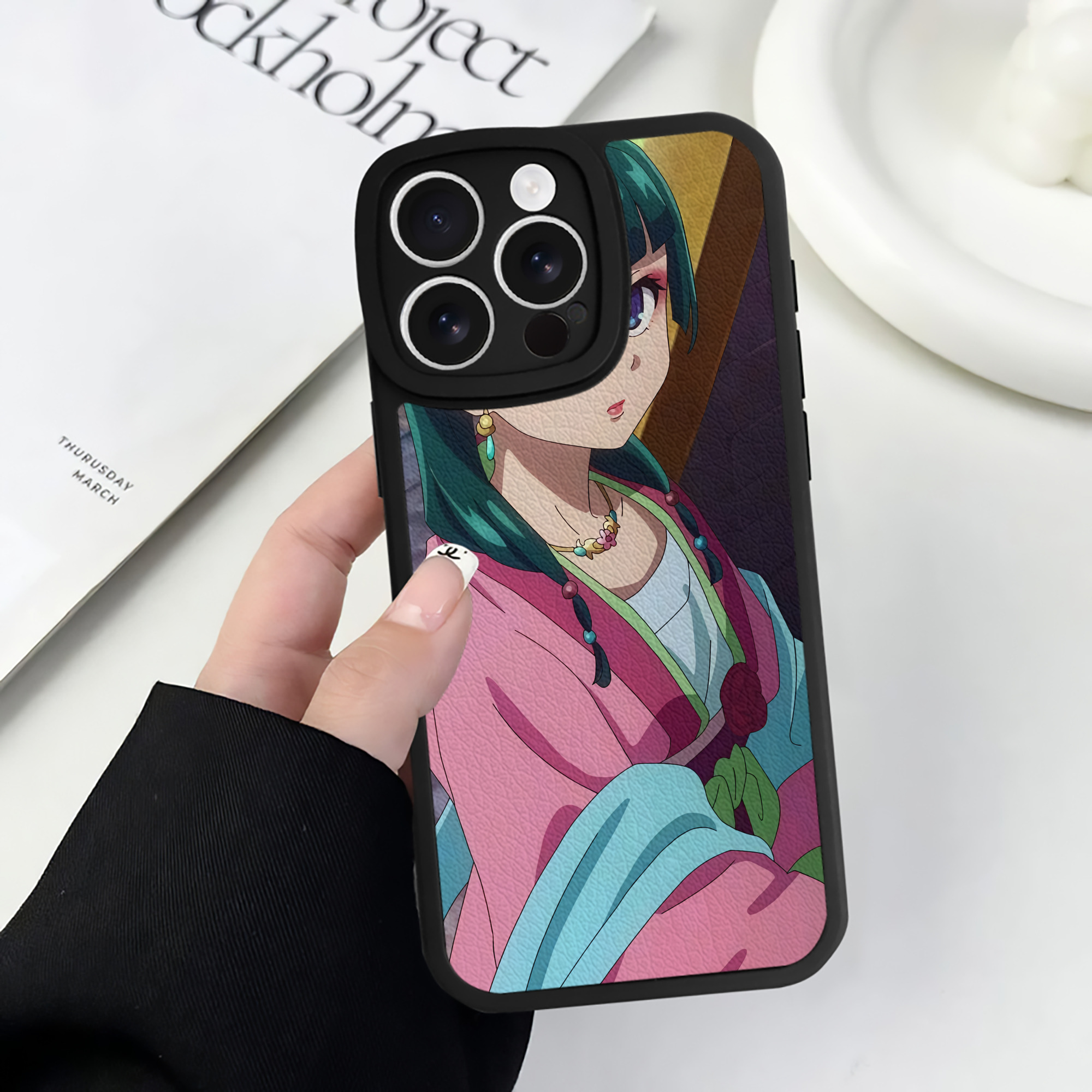 薬屋のひとりごと The Apothecary Diaries 【iPhone 16シリーズ対応】シリコンスマホケース（レザー調） 材質：シリコン